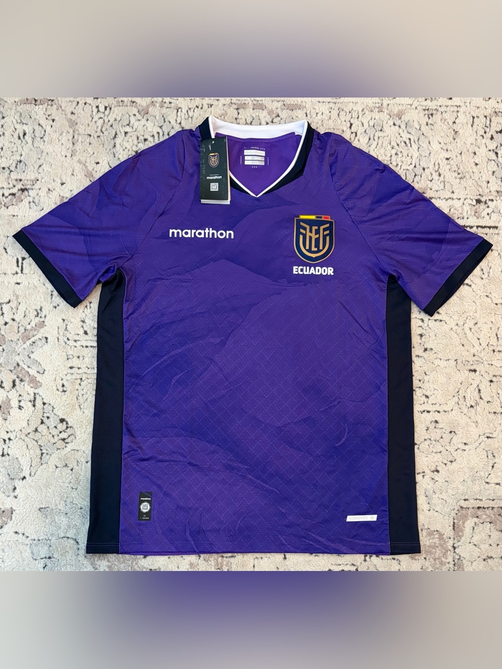 Marathon Authentic Ecuador National Team Purple Training Jersey Men’s Size Large